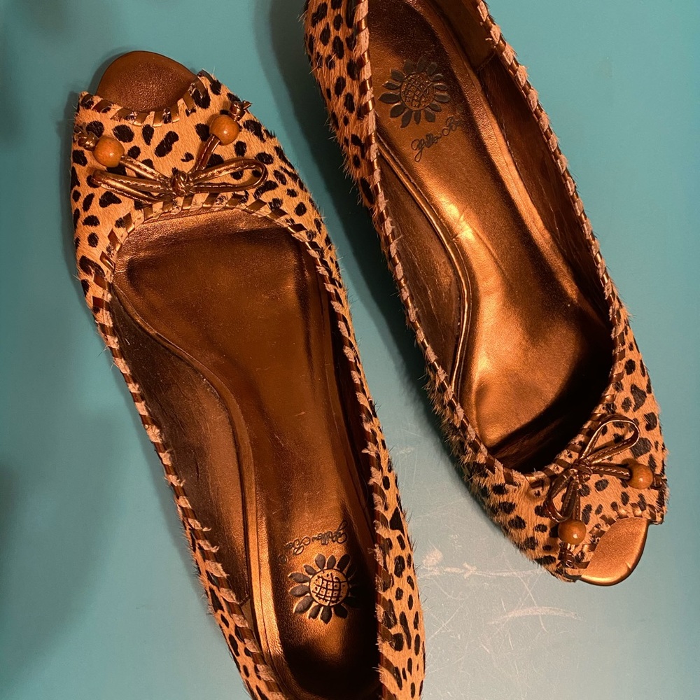 Leopard Yellow Box Peep Toe!